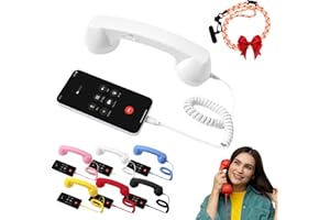 Retro Phone Handset,2026 New Retro Phone Handset for iPhone, Type-C Telephone Style Landline Handle Receiver, for Cell Mobile