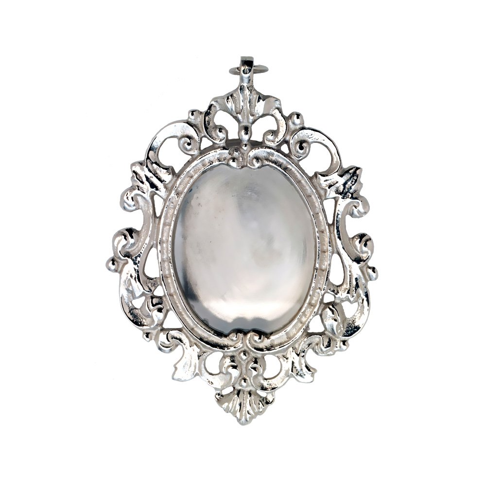 NKlaus Wall Reliquary silver Hanging House Altar Deco silver brass small 7552