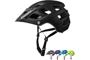 Exclusky Bike Helmet Mountain Bike Helmet for Adults Lightweight MTB Cycling Helmet for Men Women Adjustable Bicycle Helmet with Visor