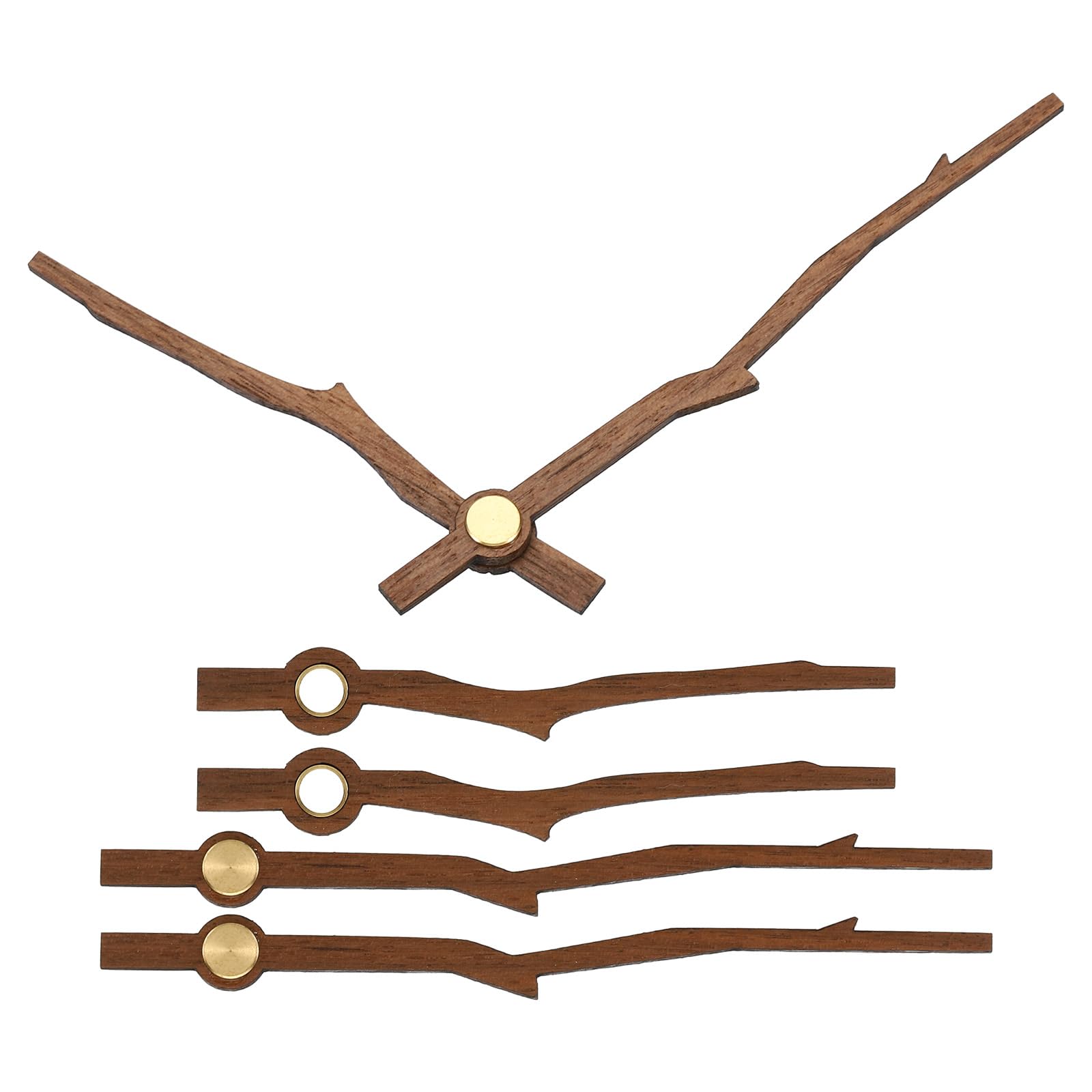 PATIKIL Replacement Clock Hands Kit, 3 Set Wooden Clock Mechanism Movement Wall Clock Hands Parts Replacement for 10 Inch Wall Clock Repair DIY Home Art Decor, G1