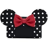 Loungefly x Disney Minnie Mouse Polka Dot Cosplay Flap Wallet (One Size, Black/White/Red)