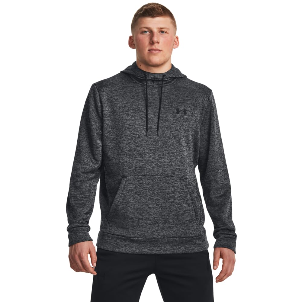 Under Armour Men’s ArmourFleece Twist Hoodie, (001) Black / / Black, X-Large