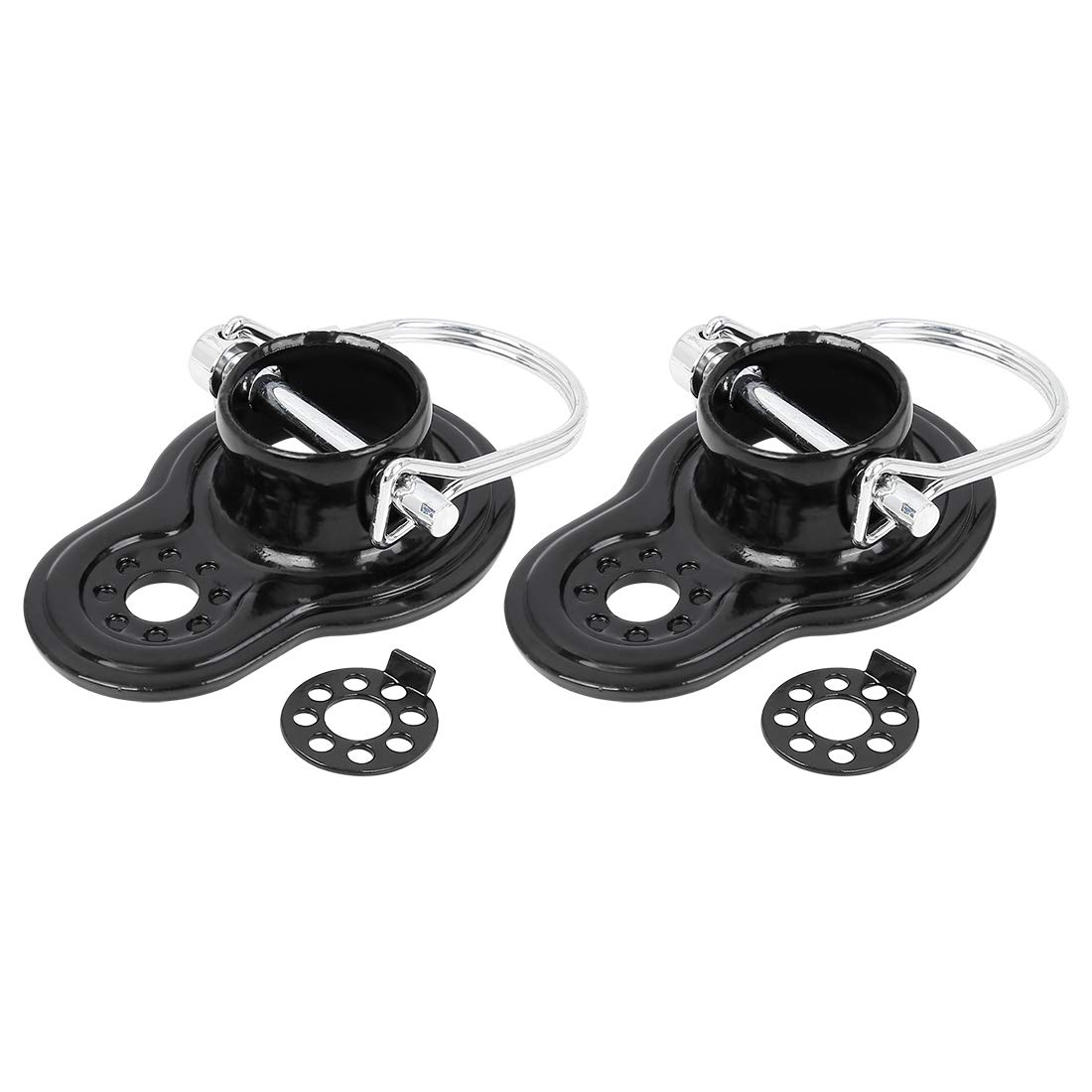 X AUTOHAUX 2pcs Bicycle Trailer Coupler Bike Trailer Hitch Connector Metal