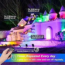 LED Flood Light Outdoor 400W Equivalent, RGB
