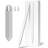 Stylus Pen for iPad 9th&10th Generation, 5 Mins Ultra Fast Charging Active Pencil Compatible with 2018-2023 Apple iPad Air 3/4/5, iPad 6/7/8/9/10, iPad mini 5/6, iPad Pro 11"/12.9", White