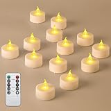 cimetech 24 LED Tea Lights with Timer Remote Control Flameless Candles view 1