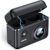 llano LP-E6P LP-E6NH LP-E6 18W Fast Dual Battery Charger,USB-C Storage Case | For Canon EOS R5 Mark II, R6 Mark III, R5 C, R6, R6 Mark II, R7, R, 5D Mark IV, 90D, LED Digital Display, SD Card Storage