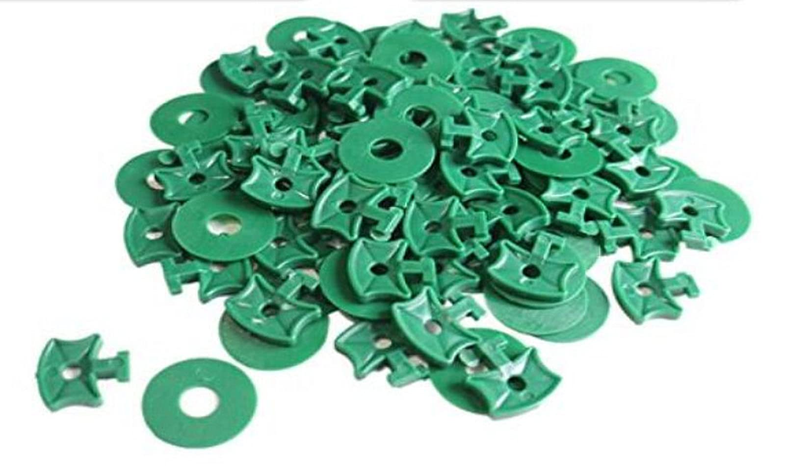 Greenhouse Twist Clips,Hooks Plastic Fixing Clips and Washers for Greenhouse Insulation Netting Shading,Hanging Green Plant Flower (100)