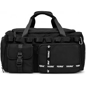 Gym Bag for Men with Shoe Compartment, 20.5 Inch Large Travel Duffel Bag, Lightweight Nylon Sports Weekender Bag with Shoulde