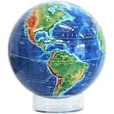 Elevation Map Earth Globe - Snapspheres 7.3"