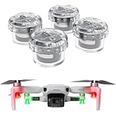 4Pcs Drone Strobe Lights, Anti Collision Light for Drone Night Flying, Universal Quick Flash LED Navigation Light Kit for DJI Neo, Mini 4 Pro, Avata 2, Mini 4k, Air 3S &amp; All RC Drones Accessory
