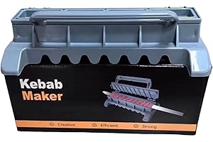 Manual Kebab Making Tool BBQ Meat Skewer Machine Folding Barbecue Skewer Maker Mold Enduring Mold