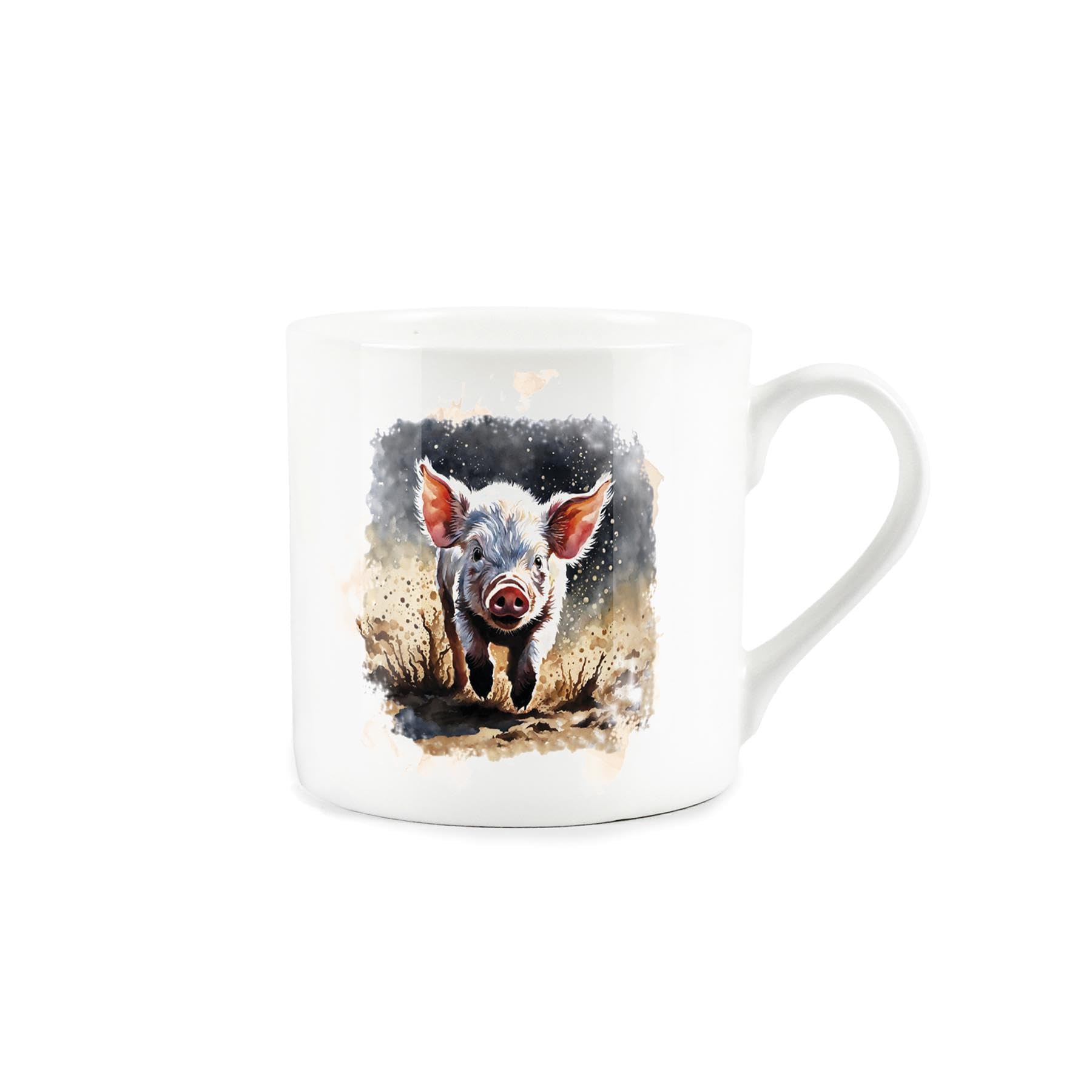 Piglet Mug - Farmyard Baby Animal Gift - Bone China Mug Tea/Coffee Present