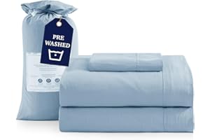 Casa Platino 3 Piece Set Includes Twin Flat Sheet, Fitted Sheet and 1 Pillowcase, Ultra Soft Hydro-Brushed Microfiber, Twin Size Sheets Set with Deep Pockets - French Blue