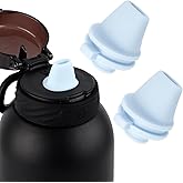 2pcs Bite Valve Replacement for Ello Cooper 22/32oz Stainless Steel Water Bottle, Bottle Mouthpiece BPA Free Mouth Piece Silicone Cap Lid Spout for Ello Cooper 18/22/32/40oz Accessories Parts(Blue)