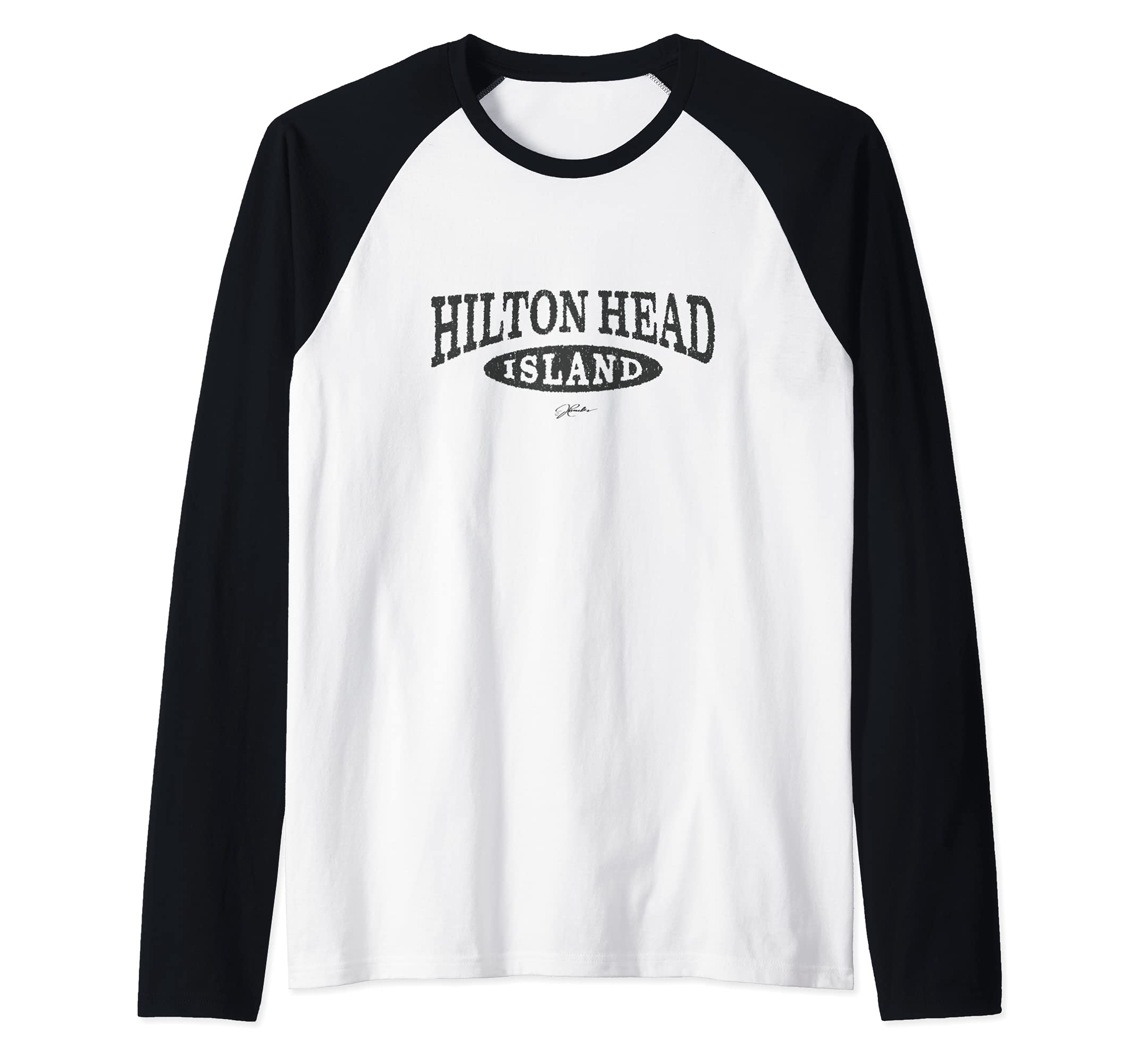 JCombs: Hilton Head Island, SC Raglan Baseball Tee