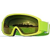 rayavala Ski Goggles for Kids 6-14 Boys Girls Youth Snowboard Snow, Snowboarding Skiing Goggles Kids 10-12