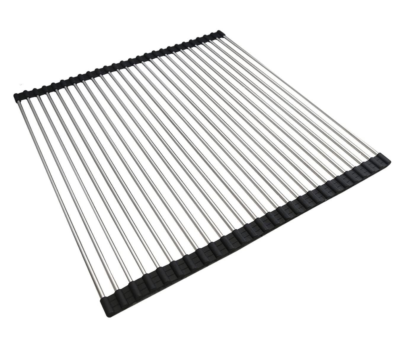 AHYUAN Dish-Racks, Stainless Steel, Black, 20.5''X19.7''