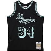 Mitchell & Ness Shaquille O'Neal Glow in The Dark Los Angeles Lakers 1998-99 Mens Swingman Jersey, Black