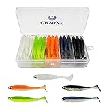 CWSDXM Soft Fishing Lures, 6.5cm/8cm Paddle Tail