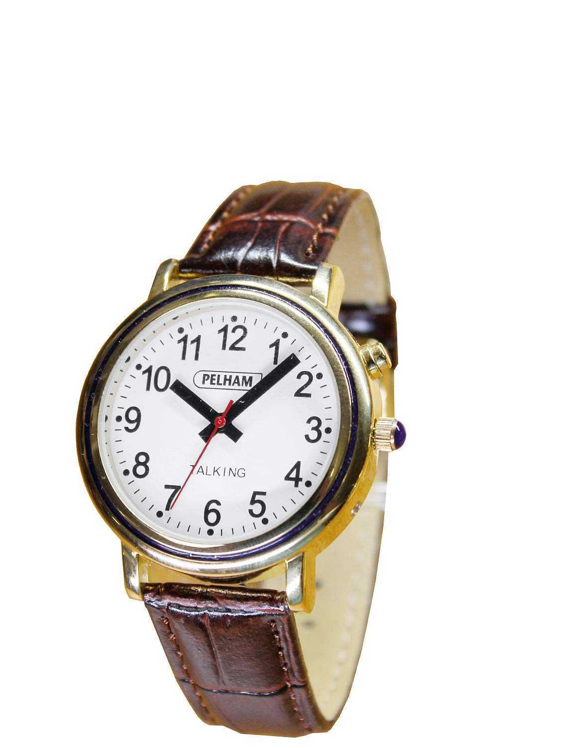 Ravencourt Living Clear English Talking Gents Watch - Ease of Reading for Those with Low Vision, Bold Hands to Finish Make it Both Attractive and Functional - 42mm face Diameter