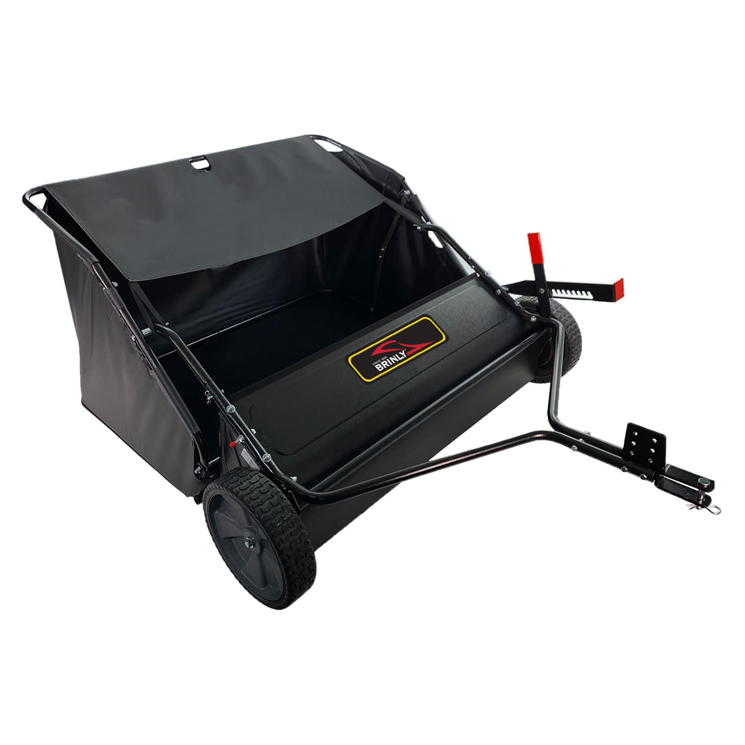 Photo 1 of ***It is used, it is missing parts, it is not known if it works 100%.*****Brinly 42" Tow-Behind Lawn Sweeper in Hammered Finish with High-Velocity Brushes