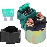 Starter Solenoid Relay, Compatible with Kawasaki Bayou 220 KLF200 Relay | for Kawasaki Bayou 220 KLF220 Bayou 250 KLF250 KLX650 Vulcan 800 Honda VT750C Shadow Suzuki GSXR750 ATV Relay
