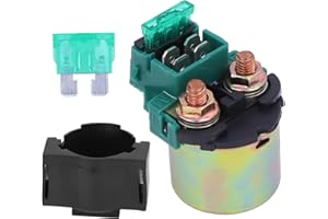 TXRXIZ Starter Solenoid Relay, Compatible with 1988-2002 Kawasaki Bayou 220 KLF220 2003-2010 Bayou 250 KLF250 1993-1996 KLX650 1996-2005 Vulcan 800 2000 Honda VT750C Shadow 1993 Suzuki GSXR750 ATV Relay