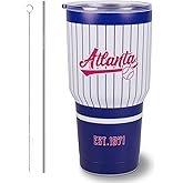 Fcexanthon 30OZ Gradient Color Baseball Insulated Mug, Keep Cold And Hot, Fashionable Gradient Color, Suitable For Outdoor, Sports, Office, A Beautiful Gift For Men, Women, Fans