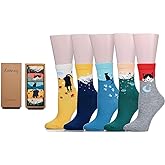 Leotruny Cute Socks Women Cat: Animal Novelty Socks for Women Girls - Ladies Funny Socks with Gift Box