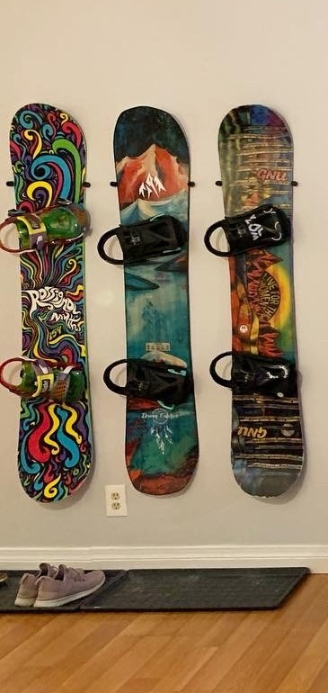 Support Mural Flottant The Cinch - Rangement Et Présentation Snowboard - Minimaliste Et Ultra Facile
