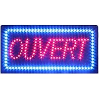 LED Ouvert Sign for Business, Super Bright LED Open Sign for Nail Salon, Electric Advertising Display Sign for Beauty Salon S