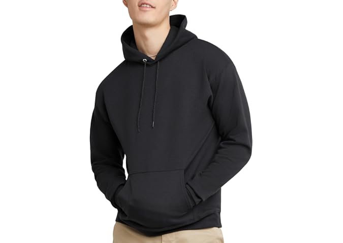 Hanes EcoSmart Hoodie, Midweight Fleece, Pullover Hooded Sweatshirt for Men