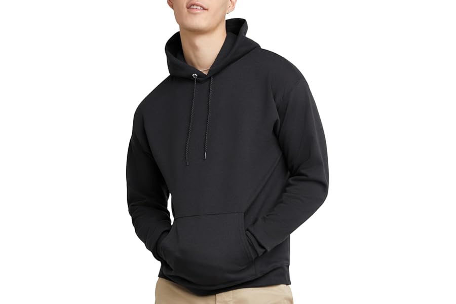 Hanes EcoSmart Hoodie, Midweight Fleece, Pullover Hooded Sweatshirt for Men