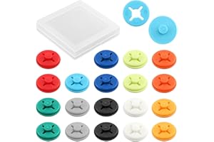 SAYCKER 20 Pairs Running Bib Clips,Number Buckle Fixing System Triathlon Race Bib Holder,Running Bib Fixing Clips,Field Events Fastener Holder for Runners,Skating,Track,with Storage Box