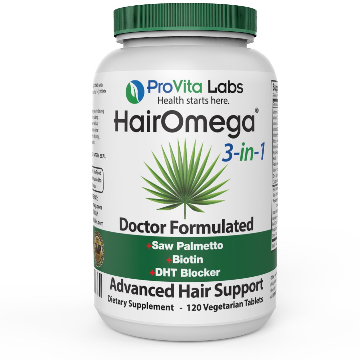 Hairomega 3-in-1 DHT Blocker, Nutrient Providing, Circulation Improving