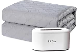 INKARTS Water Heated Mattress Pad, All Digital, Pumpless & Silent, Smart, Water Cycle, 60" x 70" Mattress Pad, Non-Electric Wire Bed Warmer with Automatic Constant Temperature