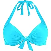 Ocean Blues Women's Push Up Bikini Top Halter Swimsuit Top