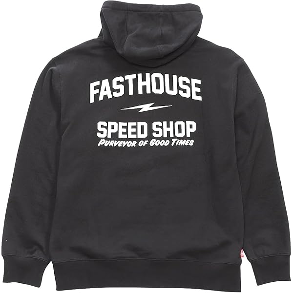 FASTHOUSE HQ Club Hooded Pullover (Black, Medium) at Amazon