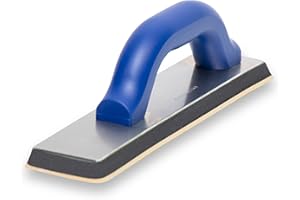MARSHALLTOWN Tile Grouters Float, 12 x 3 inches, Offset Plastic Handle, Pure Gum Rubber, Made in the USA, 43BC