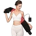 USUIE Red Light Therapy Belt, Infrared Light Therapy Wrap Red Light Therapy Device for Body with Timer for Back Shoulder Waist Muscle Pain Relief with 10000 mAh Power Bank for Women Gift
