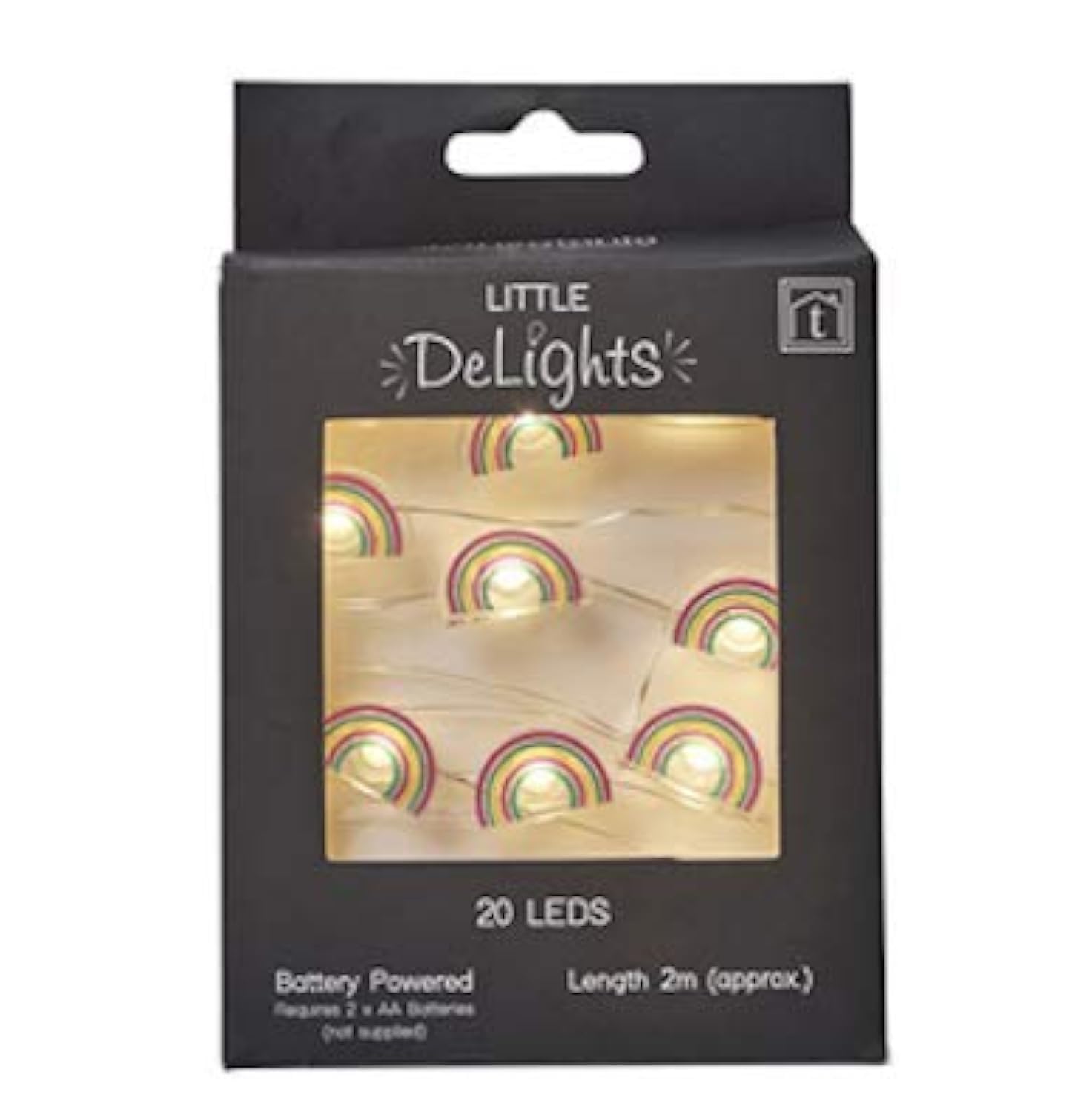 Transomnia LED Rainbow String Light - 20 LEDs, 2m Length - Little Delights