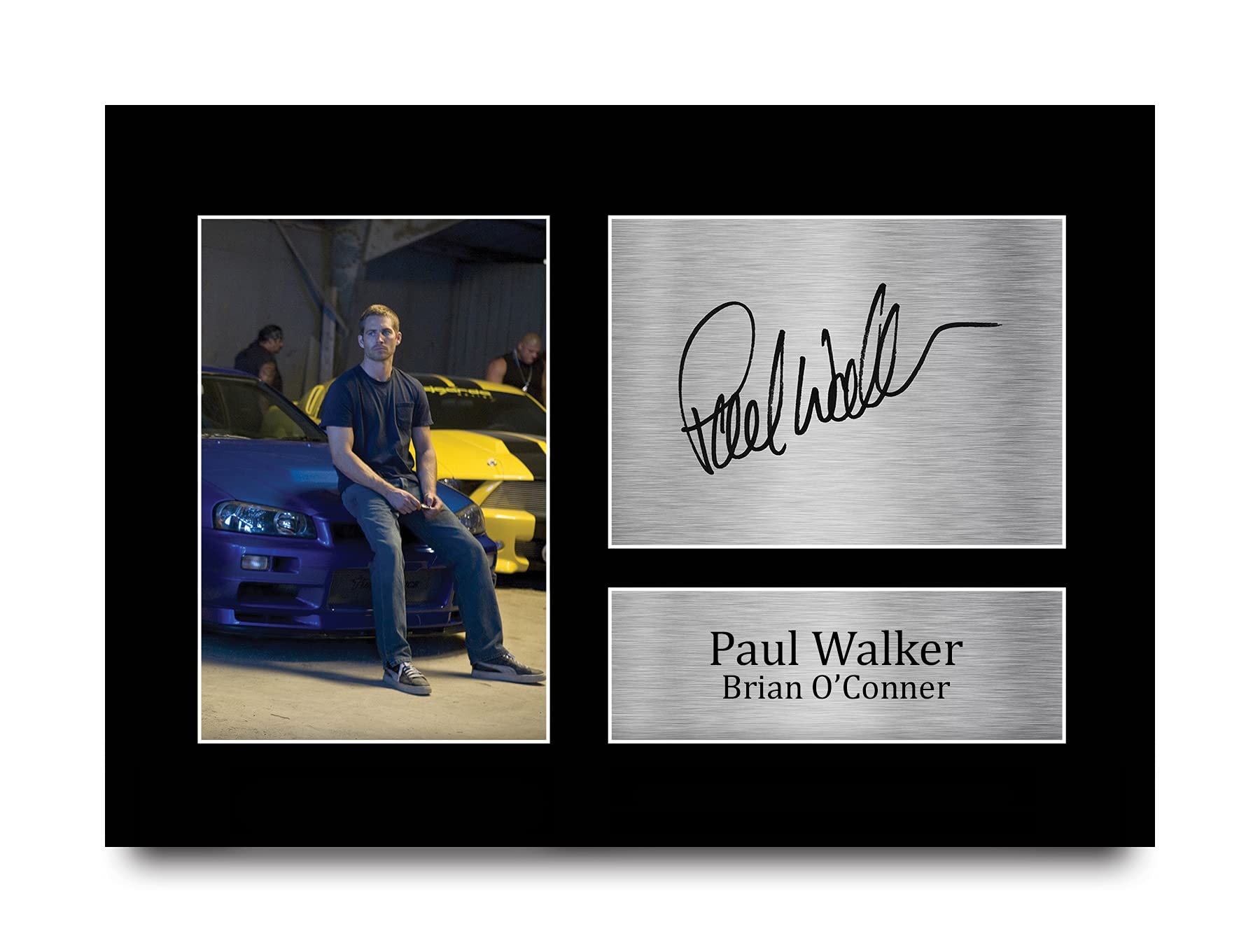 HWC Trading Paul Walker Gift Signed A4 Printed Autograph Brian O'Conner Fast & Furious Gifts Print Photo Picture Display