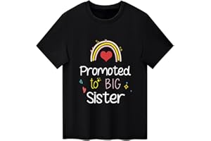 Sanqidu Baby Girls Promoted to Big Sister T Shirt Tops Toddler Going to be a Big Sister Tees Clothes Outfit Announcement Gift