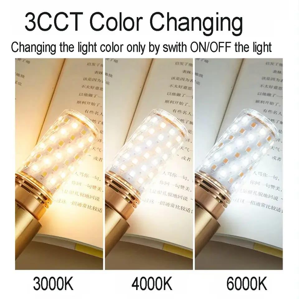 E14 LED Bulb (10 Packs) 3 Color Changing to Daylight | Warm White | Cool White, 16W Equivalent to 120W Incandescent Bulb & 90% Electricity Bill Saving, uses for Chandliers, Wall & Table Lamps etc.