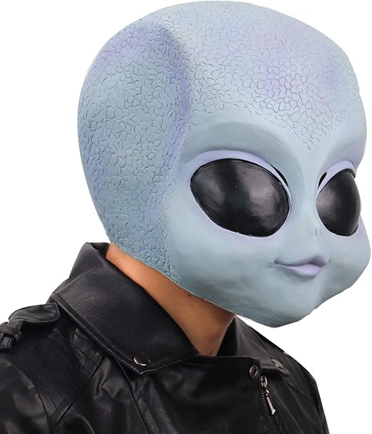 ifkoo Cute Realistic Alien Baby Latex Head Mask Alien
