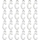PATIKIL Letter Charm, 50pcs Alphabet Initial Pendant Charm Bulk DIY for Jewelry Making Bracelets Earrings Necklace