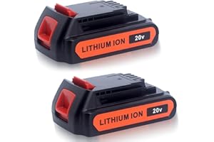 Kekepowtobat Compatible with Black and Decker 20V Battery, LBXR20 4.0Ah 20V Lithium Compatible with Black & Decker 20-Volt MAX Cordless Tools Drill Battery LBXR2020 LB2X4020 LBX20 LBXR2520, 2 Pack