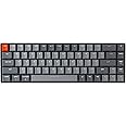 Keychron K6 Hot Swappable Wireless Bluetooth 5.1/Wired Mechanical Gaming Keyboard, 65% Compact 68-Key RGB LED Backlight/Gateron G Pro Blue Switch/Rechargeable Battery Compatible with Mac Windows