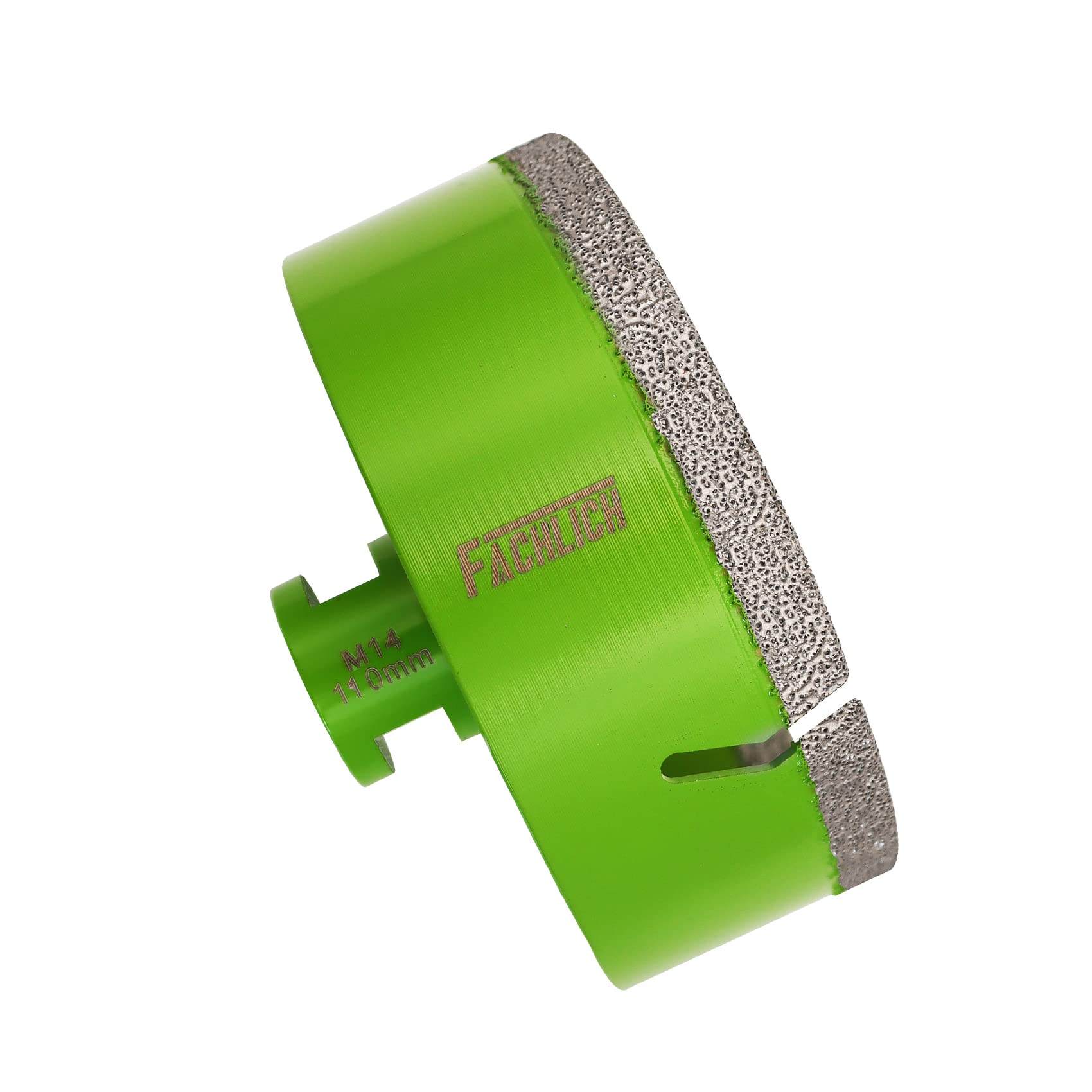 FACHLICH Diamond Core Drill Bit - 110mm Tile Hole Saw Ceramic Drill Bit with M14 Thread for Porcelain Tile Granite Marble Masonry Brick